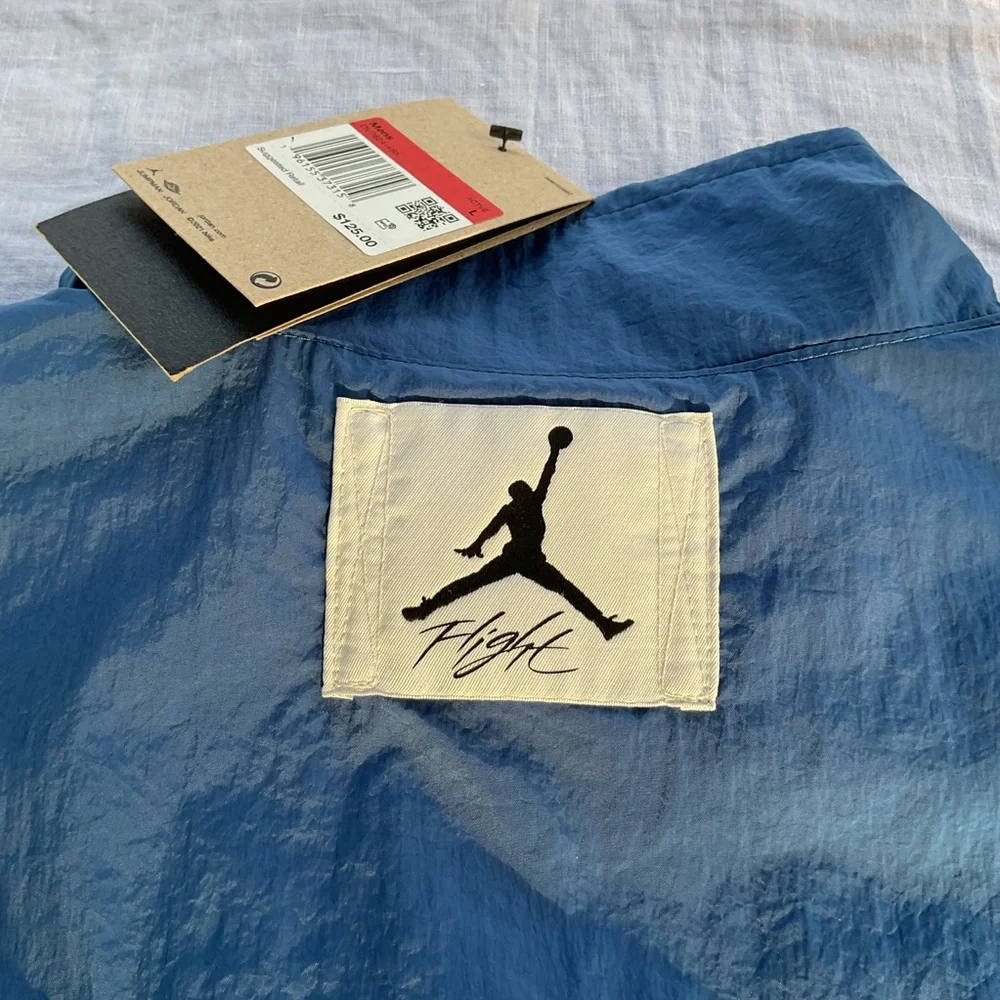 Nike Air Jordan Essentials Flight Track Jacket Mens‎ L Repel Black DV7624 $125